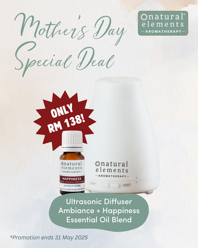 Ultrasonic Diffuser Ambiance + Happiness Essential Oil Blend